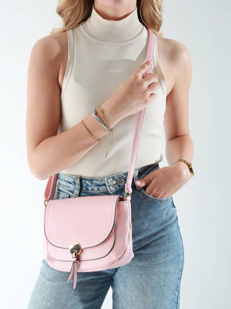 Cross Body Tas Soft Miniprix Roze soft Z83082 ander zicht 1